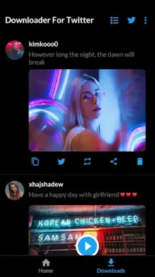 Download Twitter Videos - GIF android App screenshot 0