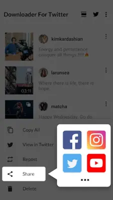 Download Twitter Videos - GIF android App screenshot 1