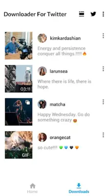 Download Twitter Videos - GIF android App screenshot 2